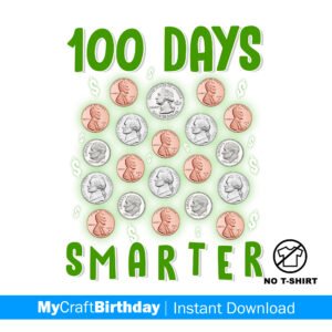 100 Days of school coin shirt