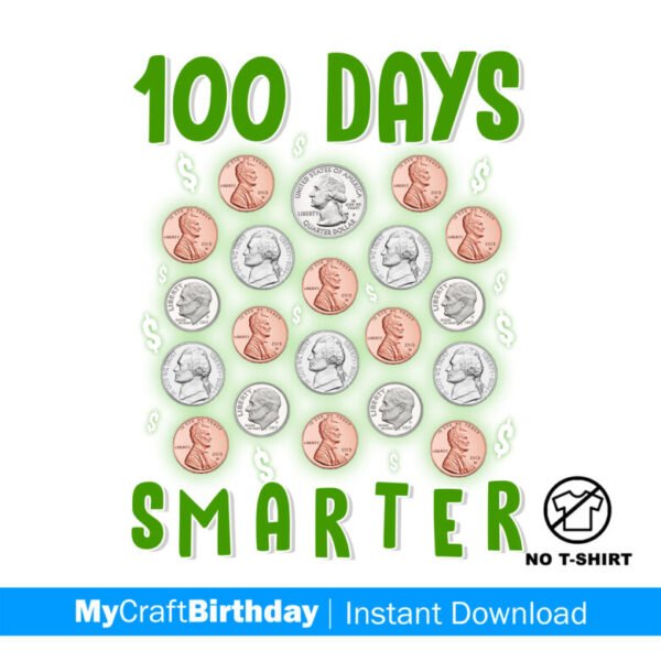 100 Days of School, Coins Counting Shirt Design
