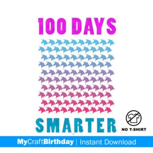 100 Days Smarter, Girl DIY Shirt, 100 Days Unicorn Shirt Design