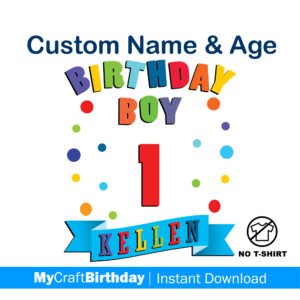 Boy Birthday Shirt Design, Birthday Girl Shirt Design, Birthday Boy or Girl, Custom Colorful Birthday Parade, Rainbow Birthday, polkadot