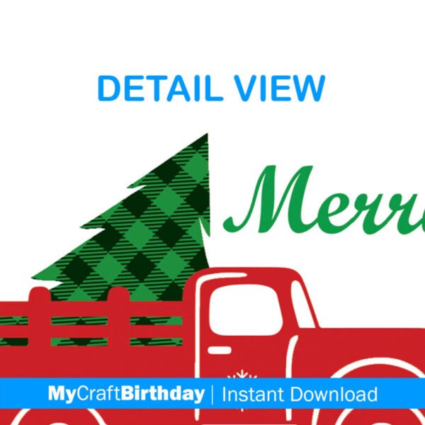 Christmas Tree Truck Shirt Design, DIY Iron-On, Christmas PJs