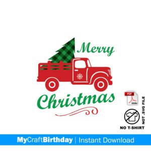 Christmas Tree Truck Shirt Design, DIY Iron-On, Christmas PJs
